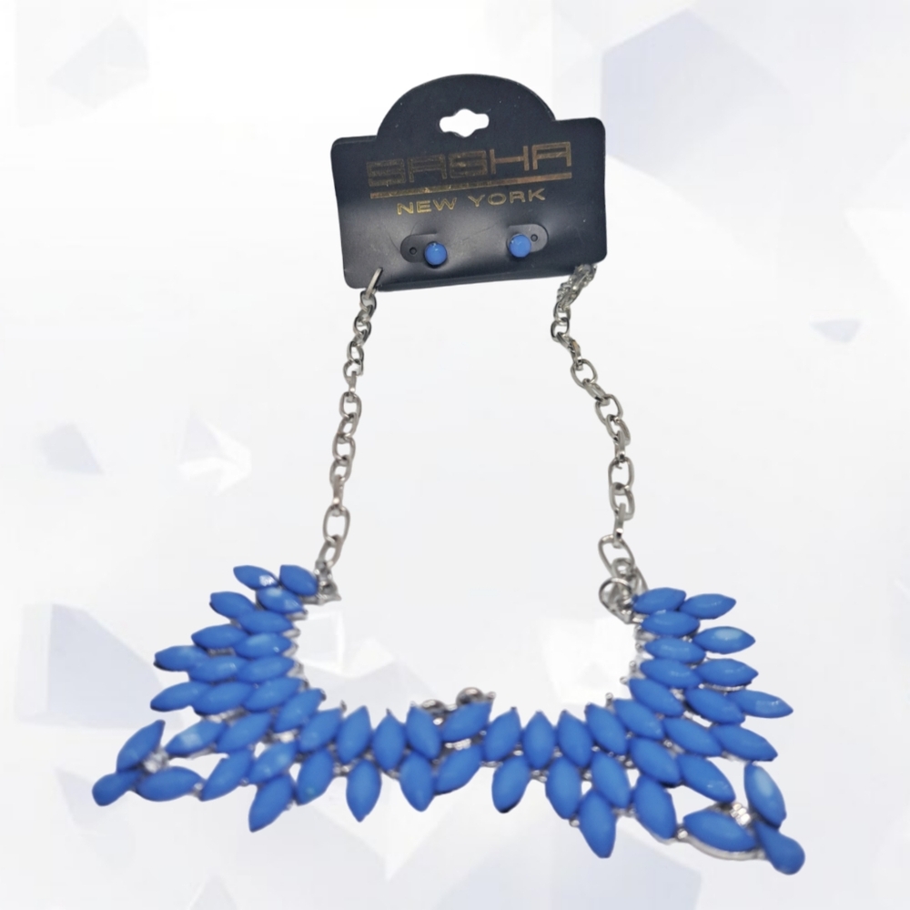 Sasha New York ~ Blue Tone Choking Earrings